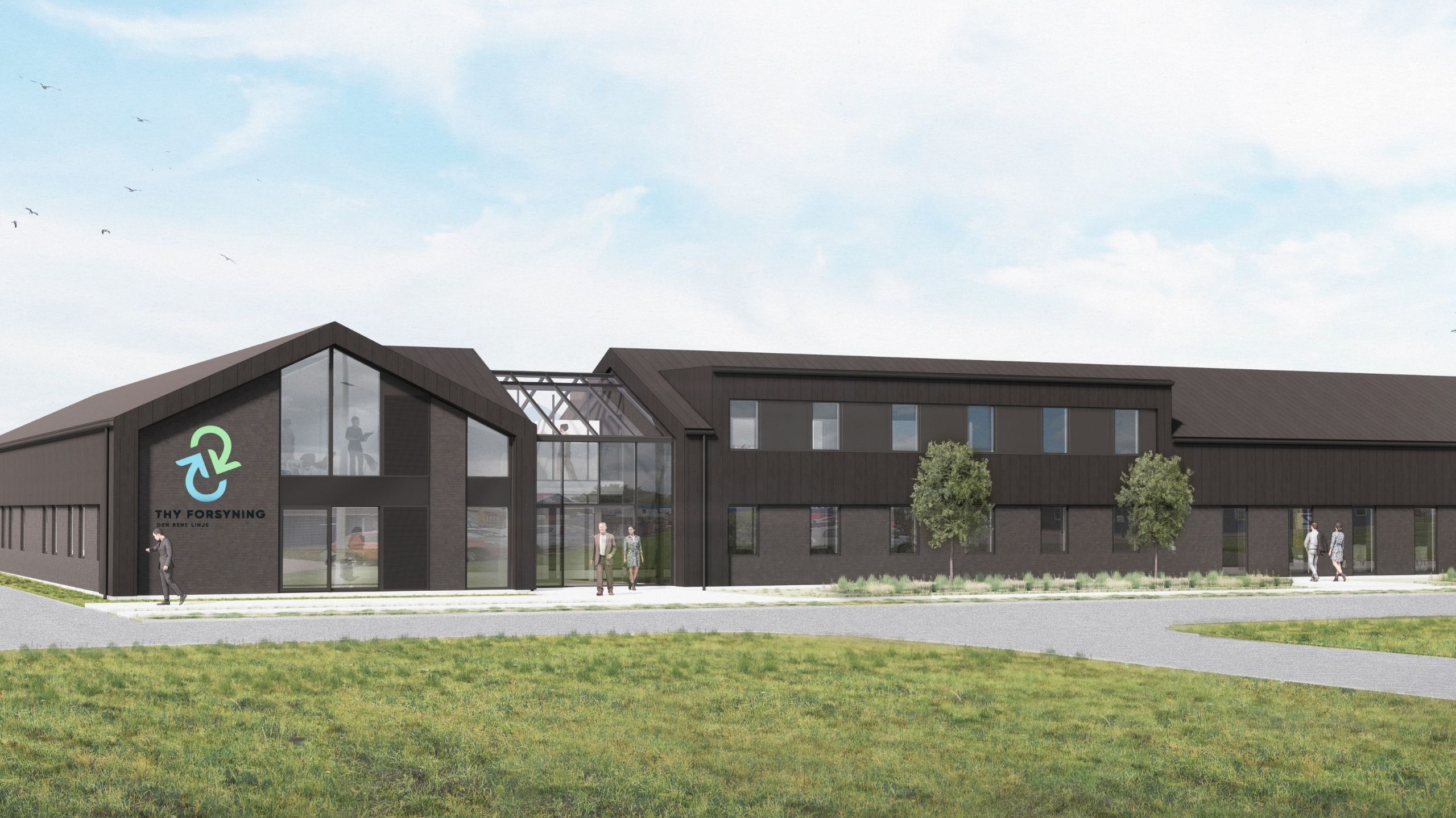 Rendering af Thy Forsynings kommende administrationsbygning