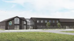 Rendering af Thy Forsynings kommende administrationsbygning