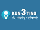 Kun 3 ting i toilettet